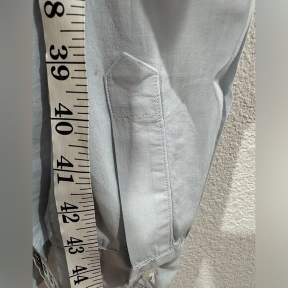 Frank & Eileen 100% Cotton Barry Button Down Light Blue Long Sleeve Top Size XS - Picture 11 of 13